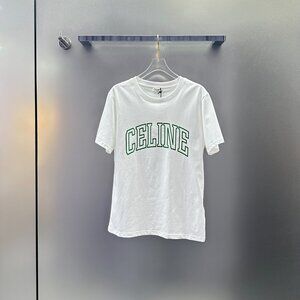 Celine Cotton Short-Sleeved T-Shirt